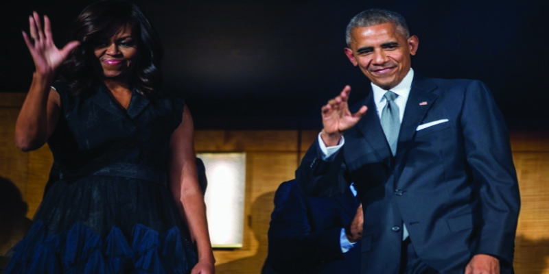 الزوجان أوباما يوقعان عقدا لإنتاج سلسلة من التدوينات الصوتية